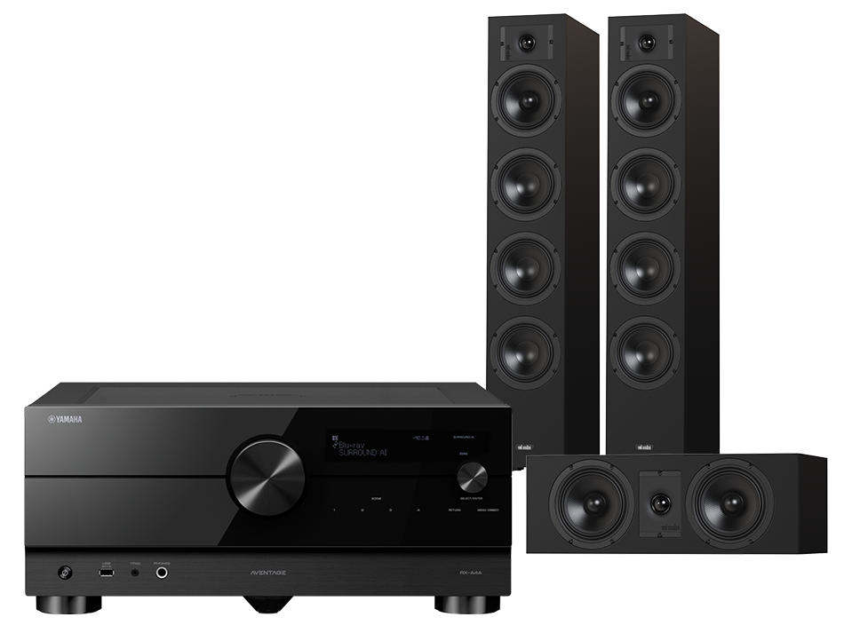Yamaha RX-A4A (czarny) + Diva 6 + 7 (czarny)