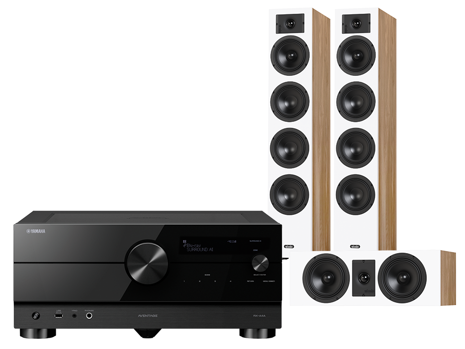 Yamaha RX-A4A (czarny) + Diva 6 + 7 (dąb)