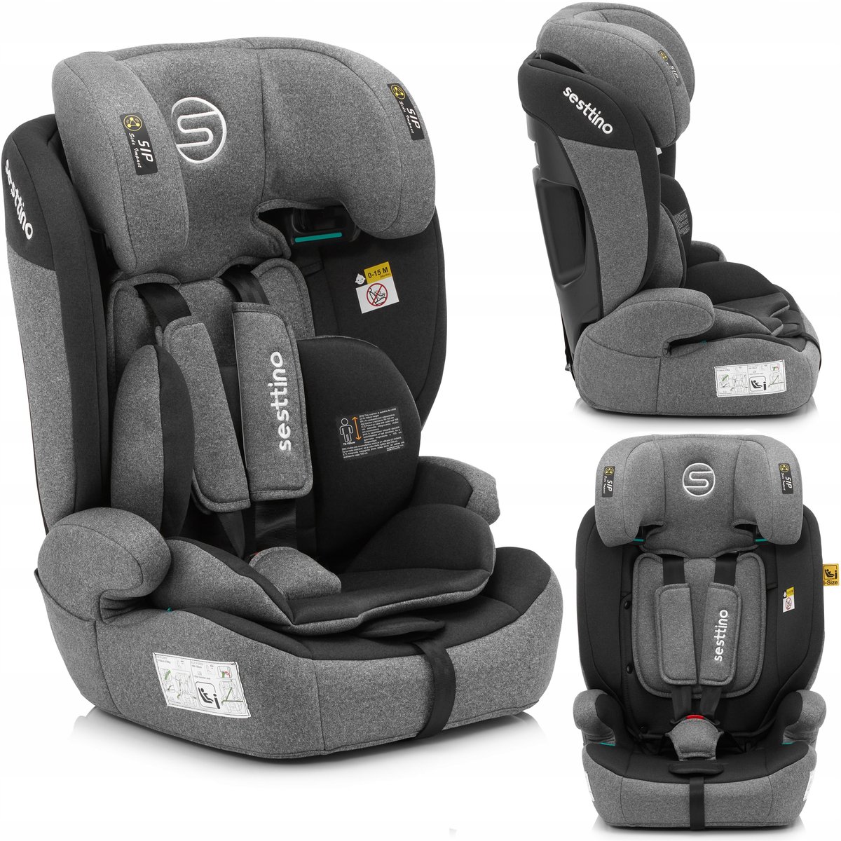 Fotelik samochodowy 76-150cm Sesttino Rocker Pro 9-36kg montaż pasem