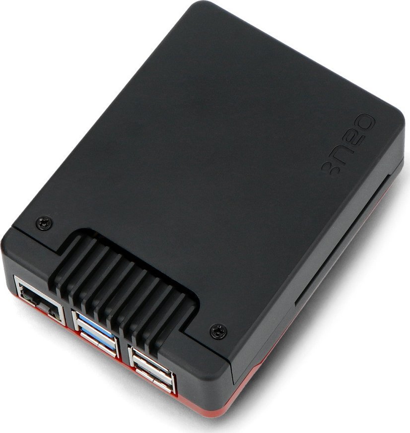 Argon40 Argon Neo 5 Bred - obudowa do Raspberry Pi 5 z wentylatorem - czarno-czerwona}