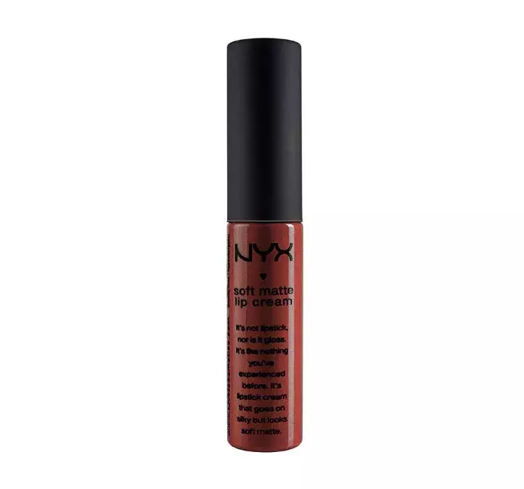 NYX PROFESSIONAL MAKEUP Professional Makeup Pomadka do ust, Soft Matte Lip Cream, kremowe i matowe wykończenie, wysoka pigmentacja, długotrwały odcień: Rome