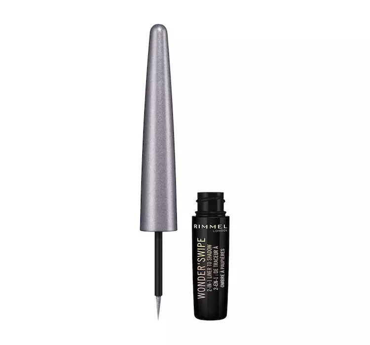 Rimmel WONDER`SWIPE - 2-IN-1 LINER TO SHADOW - Eyeliner i cień do powiek w jednym - 001 SLAY RIMTECPJE-WJE-05