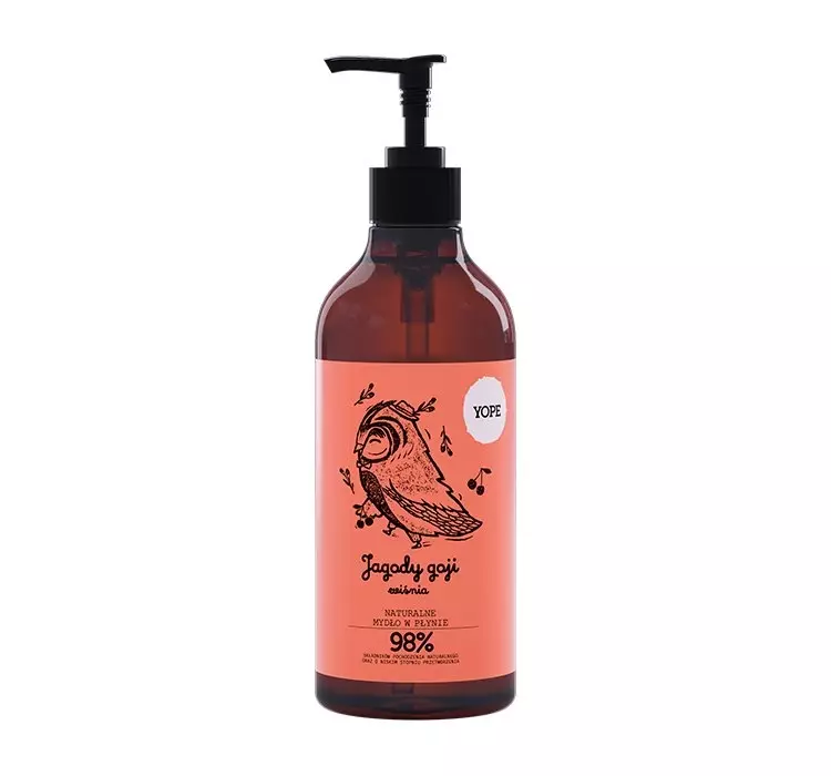 YOPE naturalne mydło w płynie Jagody Goji i Wiśnia 500ml