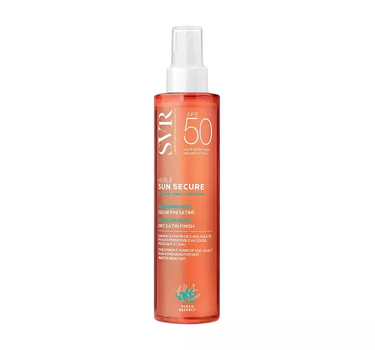 SVR Sun Secure Huile suchy olejek ochronny do twarzy ciała i włosów spf50+ 200 ml