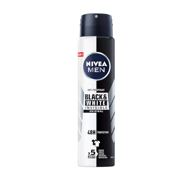 Nivea Men Invisible for Black & White Dezodorant w sprayu 150 ml