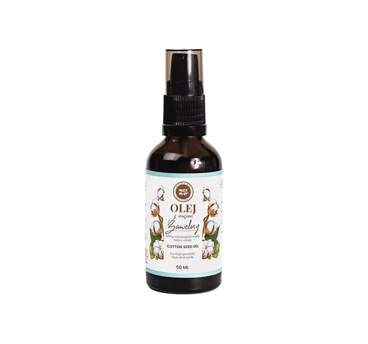 MEXMO OLEJ Z NASION BAWEŁNY DO WŁOSÓW WYSOKOPOROWATYCH TWARZY I CIAŁA 50ML