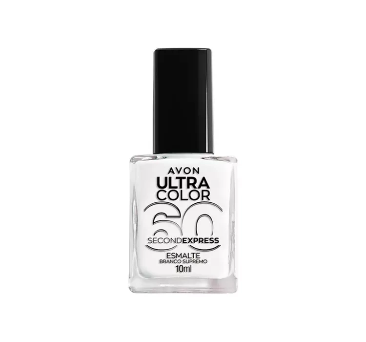 Avon Ultra Colour 60 Second Express szybkoschnący lakier do paznokci Wow White 10 ml