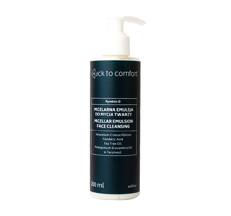 BACK TO COMFORT PYRETRIN-D EMULSJA DO MYCIA I DEMAKIJAŻU TWARZY 200ML