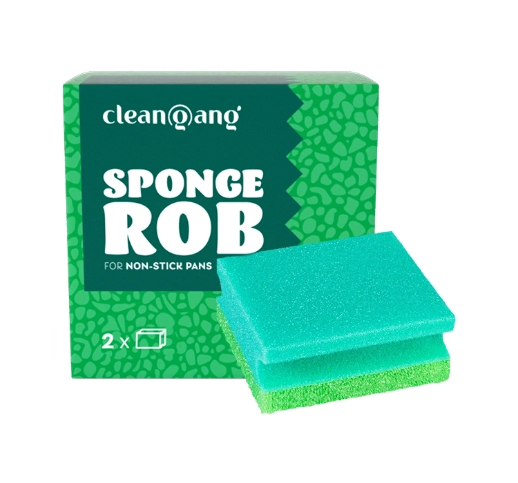 CLEANGANG SPONGE ROB GĄBKA DO MYCIA NACZYŃ NIEPRZYWIERAJĄCE POWIERZCHNIE 2 SZTUKI