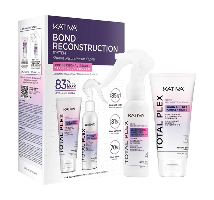 Kativa Bond Reconstruction zestaw regeneracyjny do włosów koncentrat 70ml+ emulsja 60ml