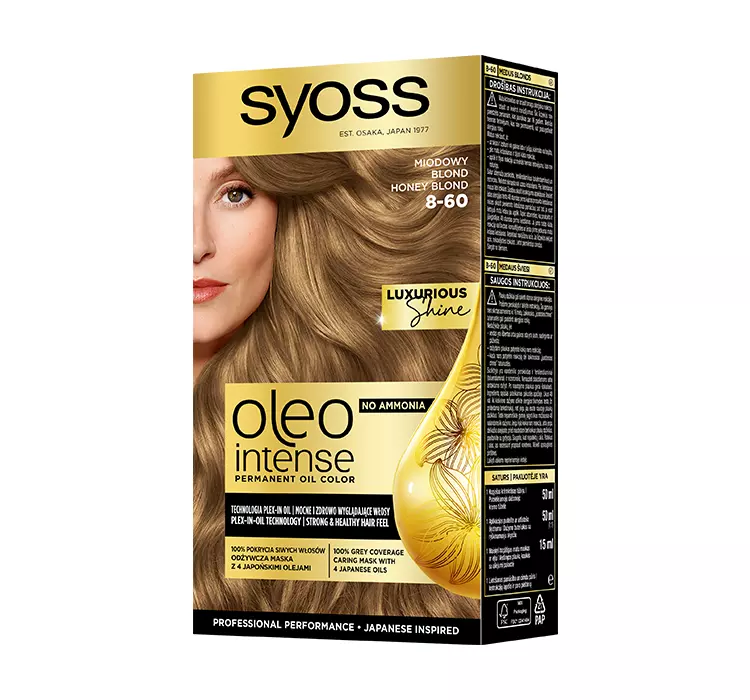 Syoss Oleo Intense Farba do włosów Miodowy Blond nr 8-60