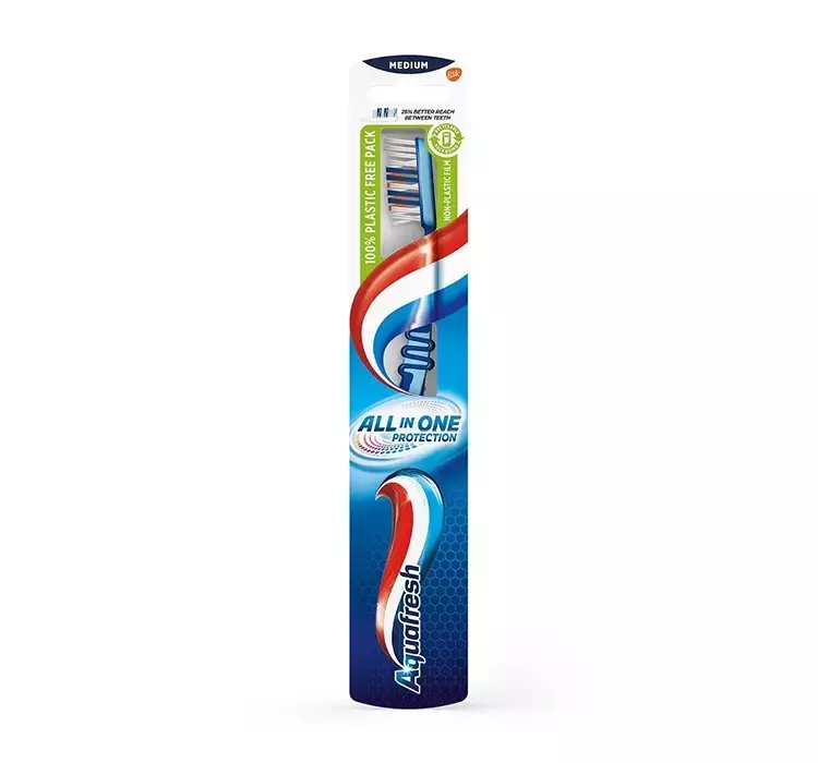 GlaxoSmithKline All In One Protection szczoteczka do zębów Medium primavera-5054563929112