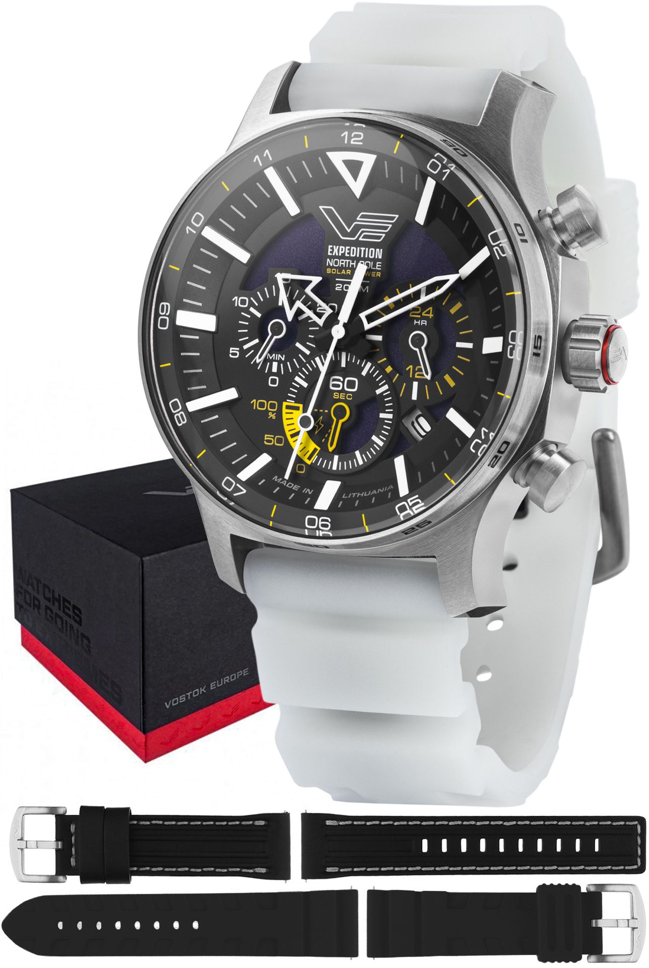 Zegarek Vostok Europe VR42-595A732SWL Expedition North Pole 1 Polar Poppy Solar 47mm