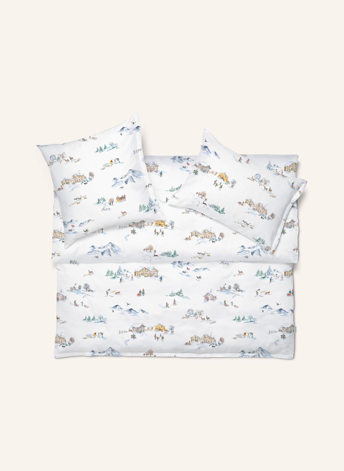 Schlossberg Poszewka Na Kołdrę Montagna weiss