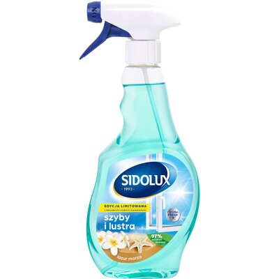 Płyn do mycia szyb SIDOLUX Crystal Lazur Morza 500 ml