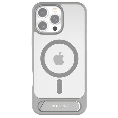 Etui TORRAS Pstand do Apple iPhone 16 Pro Max Szary