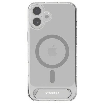 Etui TORRAS Pstand do Apple iPhone 16 Plus Transparentny