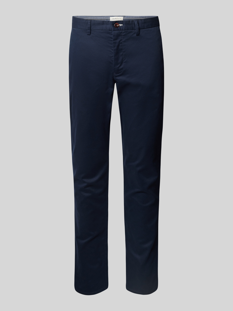 Chinosy o kroju slim fit z wpuszczanymi kieszeniami