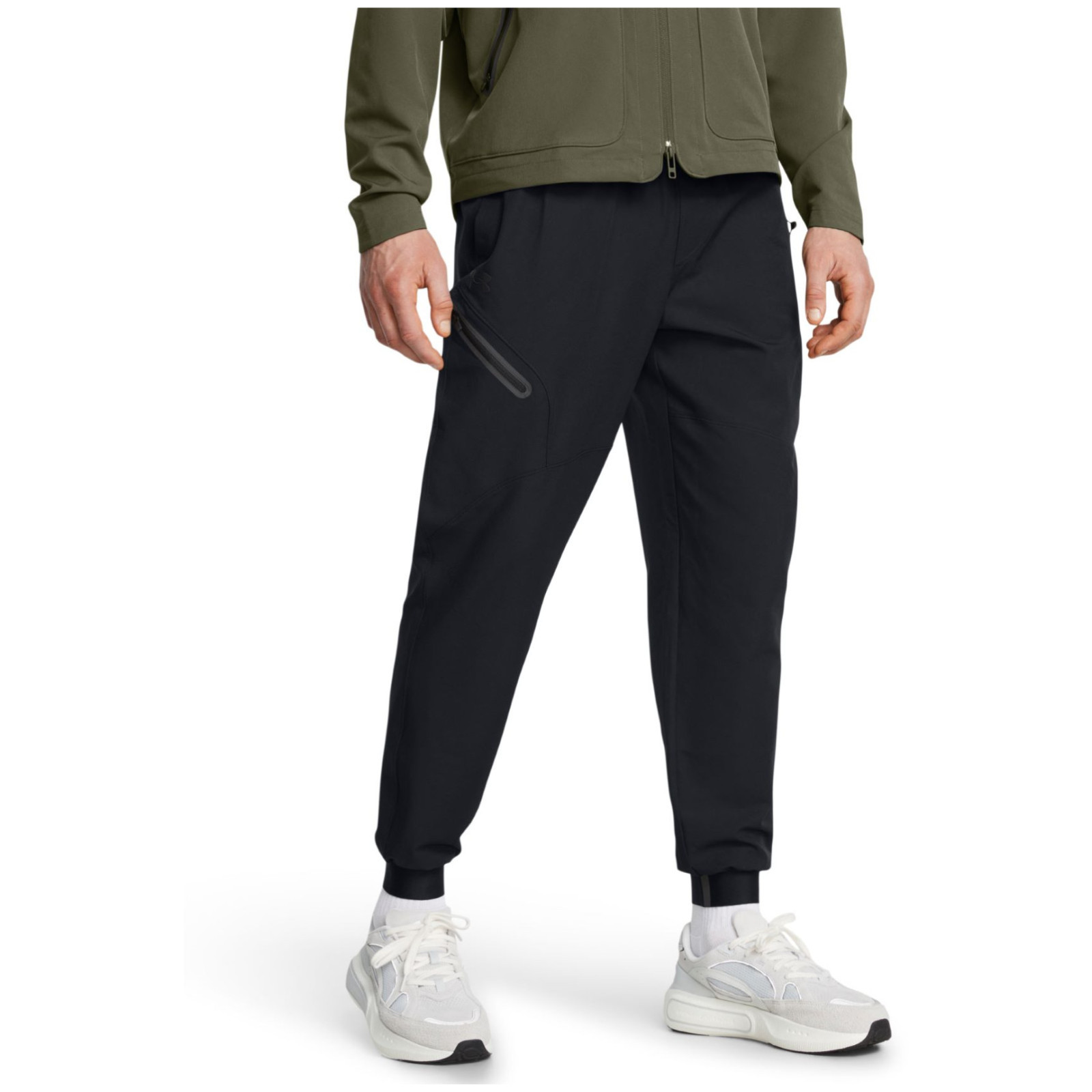 Męskie spodnie dresowe Under Armour Unstoppable Joggers Rozmiar: M / Kolor: czarny/szary