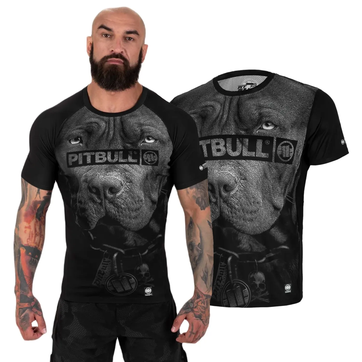 Koszulka Mesh Rashguard Pit Bull Performance Pro plus Born in 1989 - Czarna