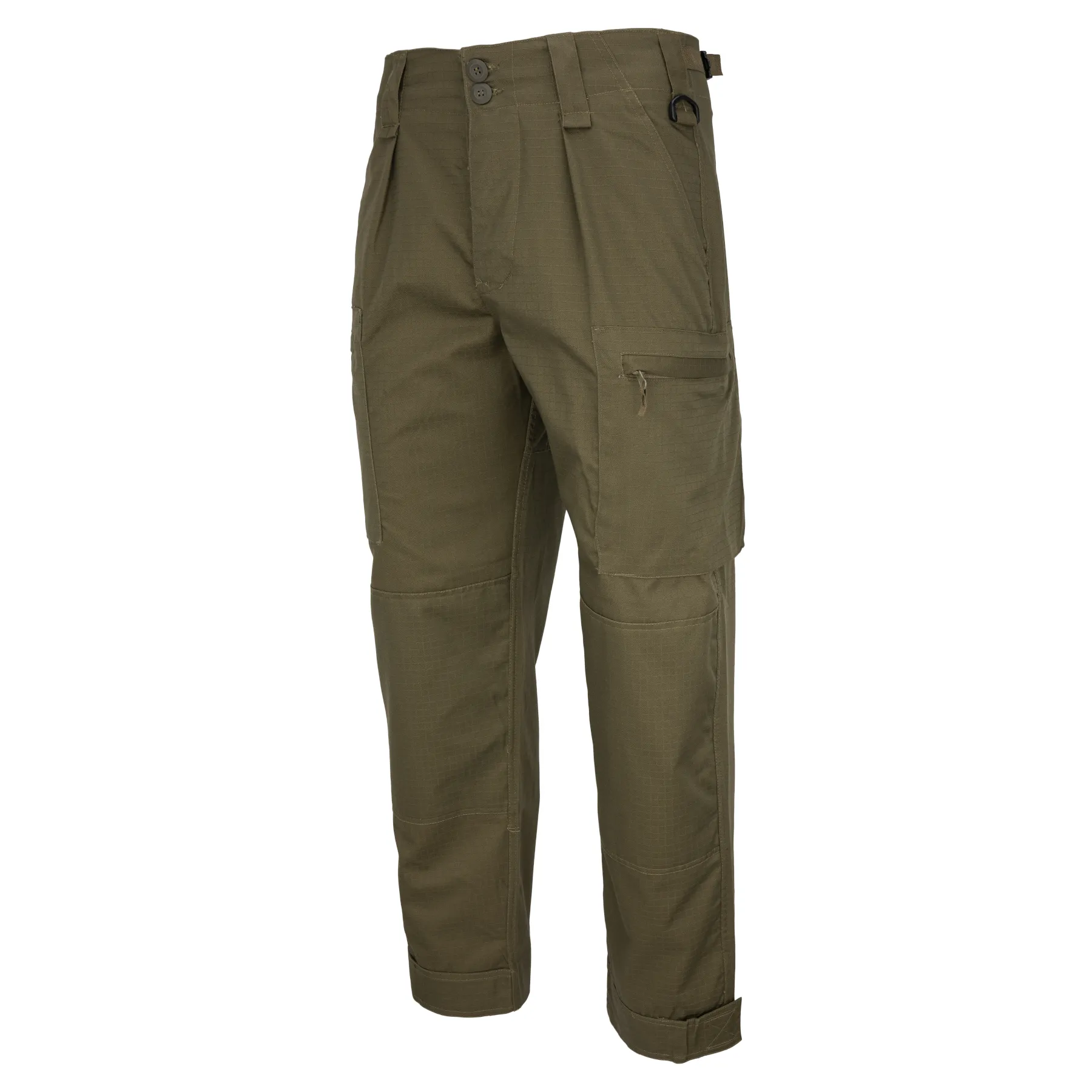 Certyfikowane Spodnie mundurowe CWKM Klasa Mundurowa Rip-Stop - Zielone M  SHORT