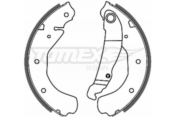 Tomex Brakes Szczęki h-ca tył TOMEX 2016 1605689 2016