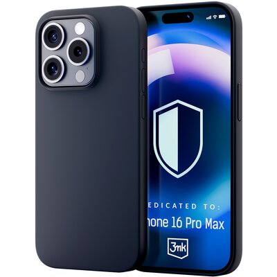 Etui 3MK Hardy Silicone MagCase do Apple iPhone 16 Pro Max Grafitowy