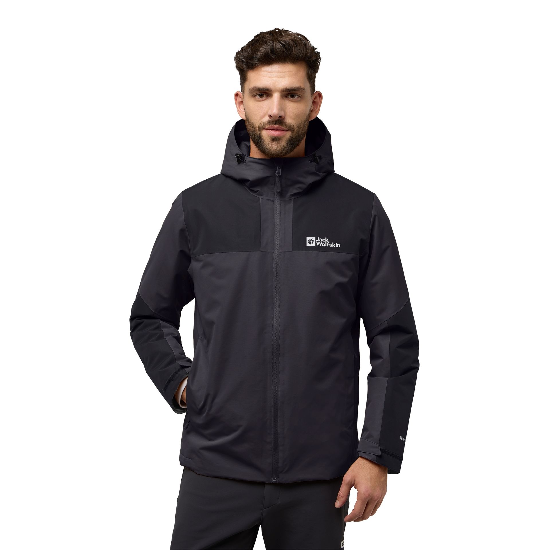 Męska kurtka zimowa Jack Wolfskin JASPER INS JKT M Phantom - M
