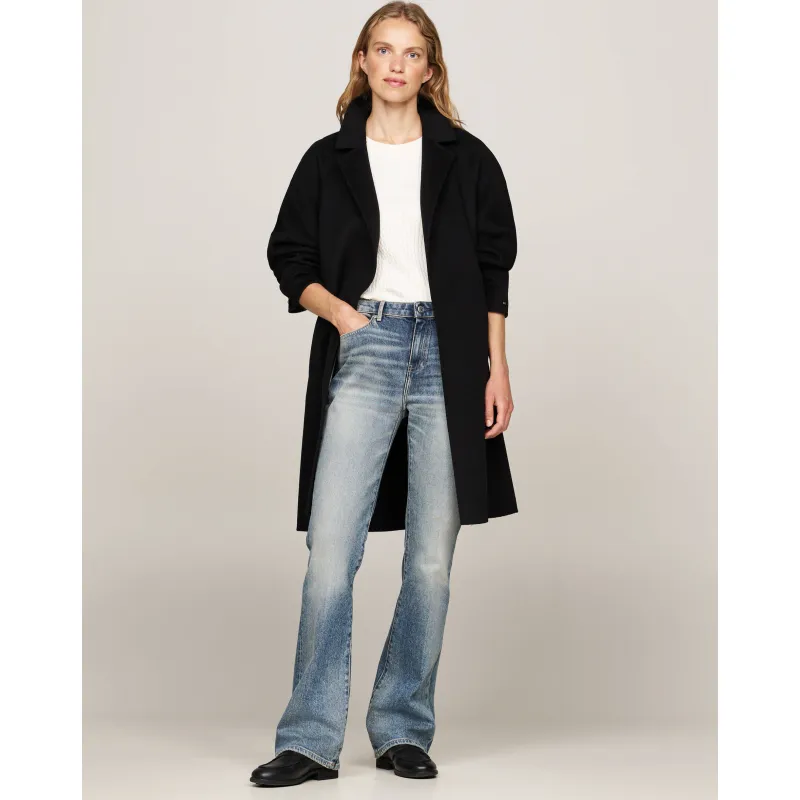 Tommy Hilfiger Wełniany płaszcz