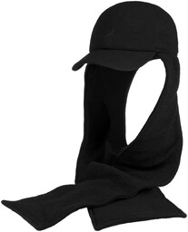 Czapka z Szalikiem Plush Fill by Kangol, antracytowy, L/XL (58-60 cm)