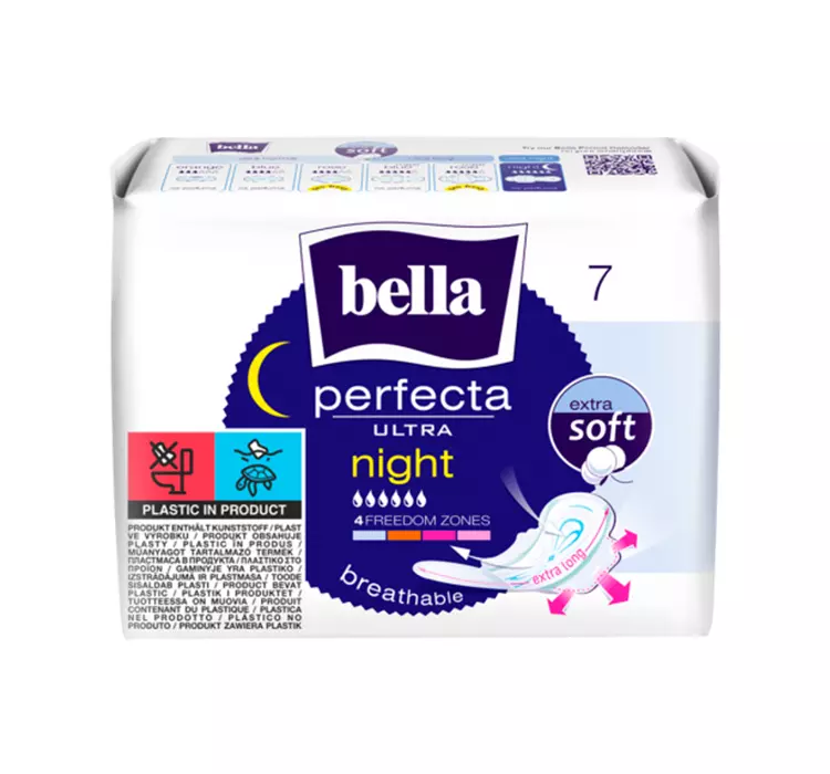 Bella Podpaski higieniczne Perfecta Ultra Night Extra Soft : Ilość sztuk - 7 szt. BE-013-MW07-027