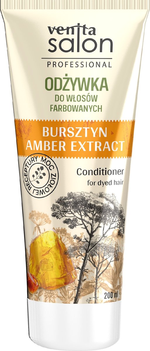 Venita Salon, Odżywka Do Włosów Farbowanych Bursztyn, 200 Ml
