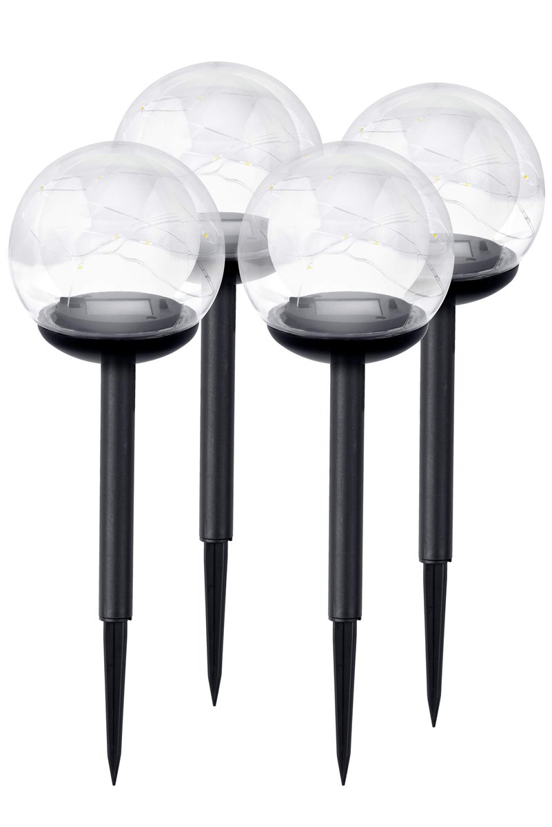 Lampa solarna ogrodowa kula led Ilumen 4szt.