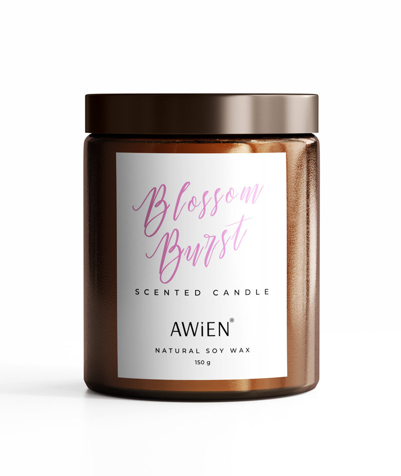 Świeca Sojowa o zapachu Blossom Burst / AWiEN