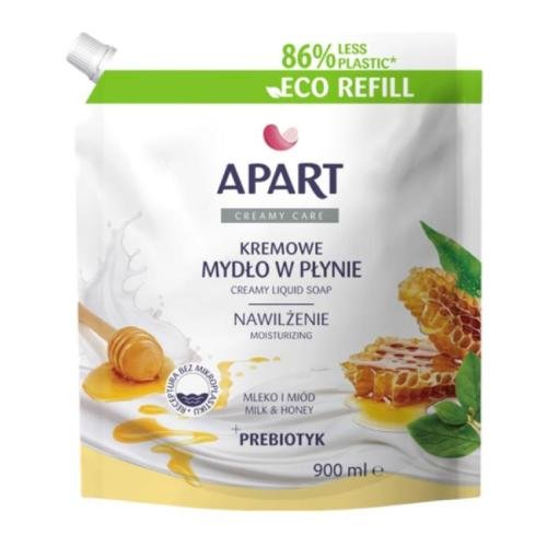 Apart Creamy Care, Kremowe mydło w płynie nawilżające, Mleko i Miód, 900ml