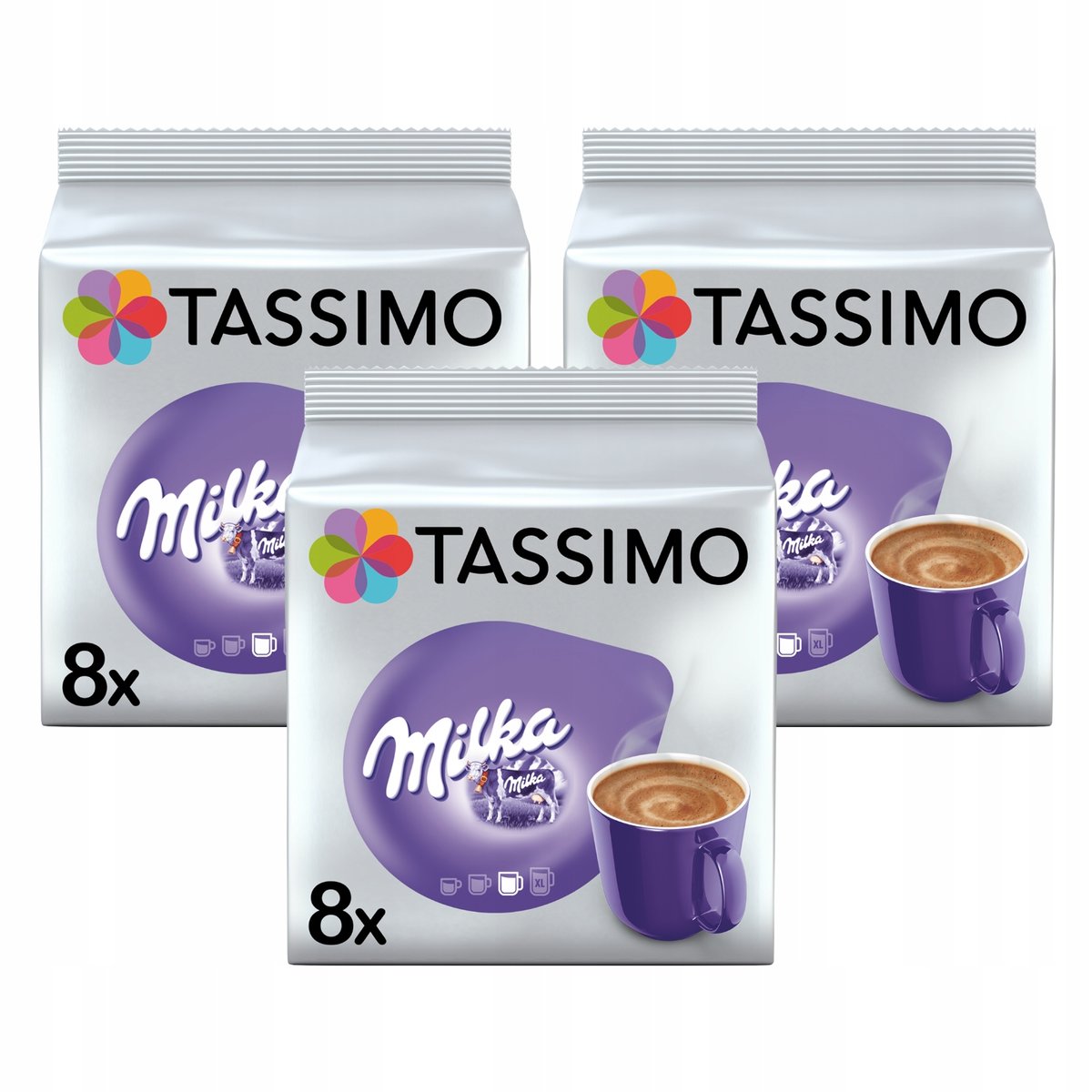 Zestaw 3x Kapsułki do Tassimo Milka 24 szt.