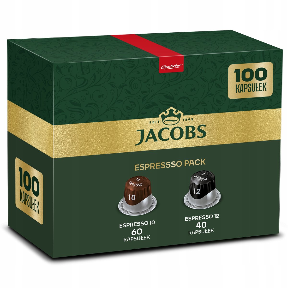 Kapsułki do Nespresso Jacobs Espresso 10 oraz Espresso 12 100 szt.