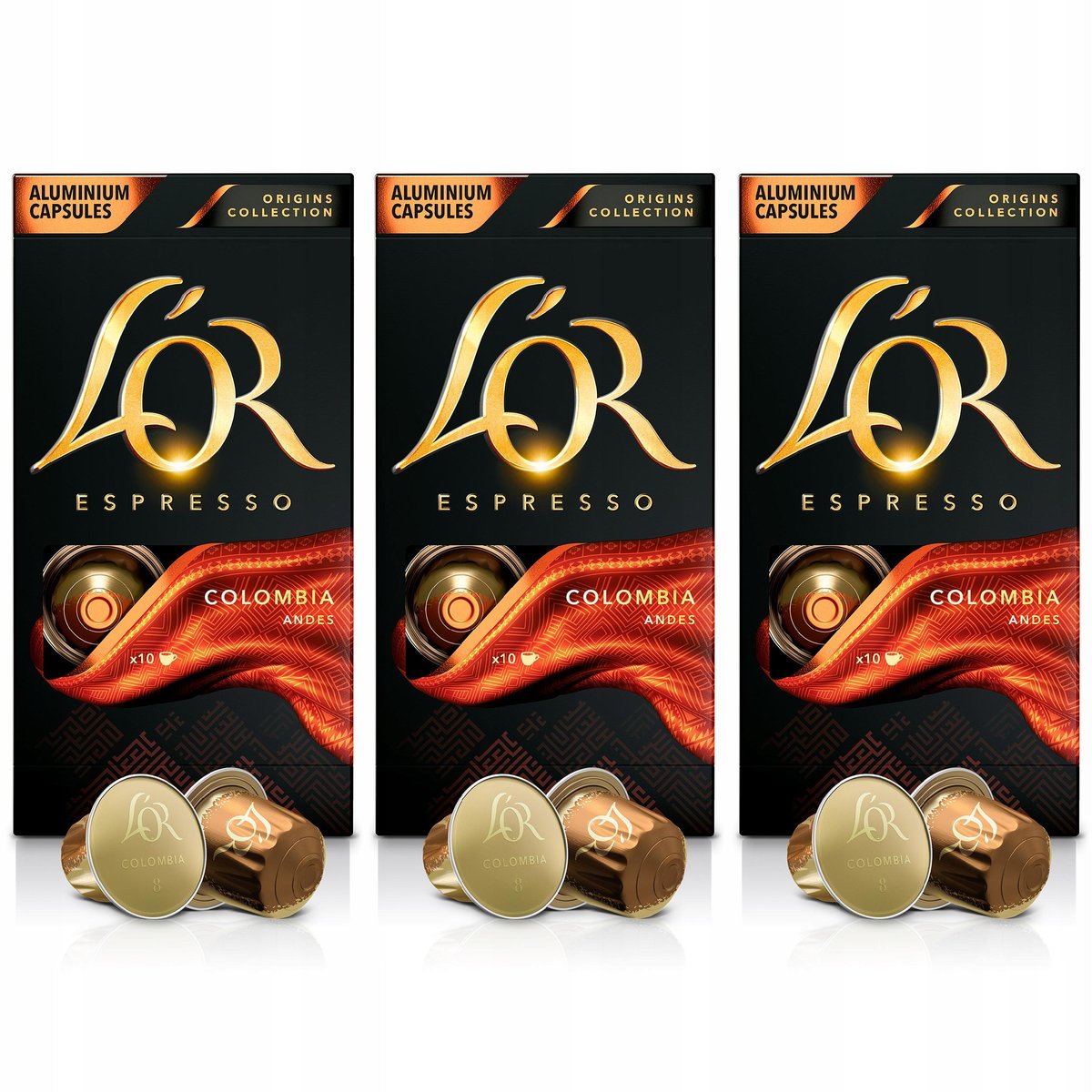 Kapsułki do Nespresso L'OR Espresso Colombia 3x10 szt. - 30szt.