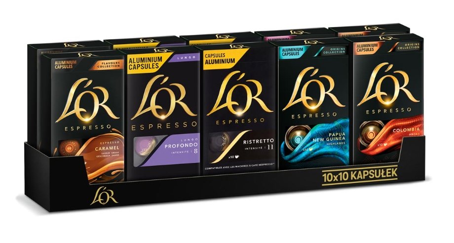 Kapsułki do Nespresso L'OR Espresso Profondo Papua Colombia mix 100 szt.