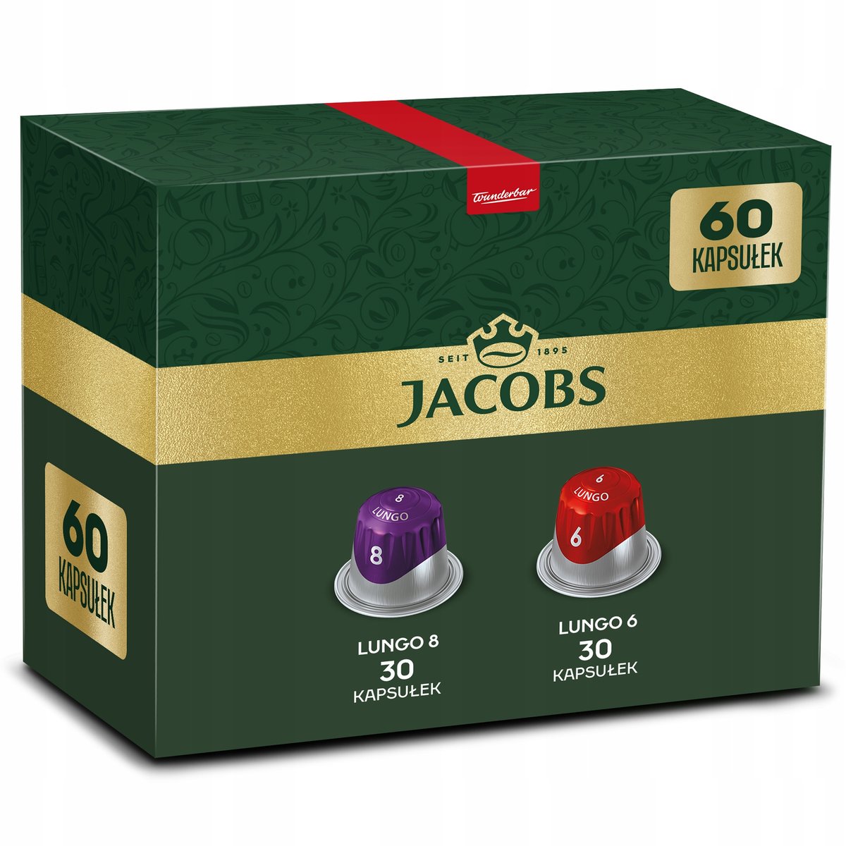 Kapsułki do Nespresso Jacobs Lungo 6 oraz Lungo 8 60 szt.