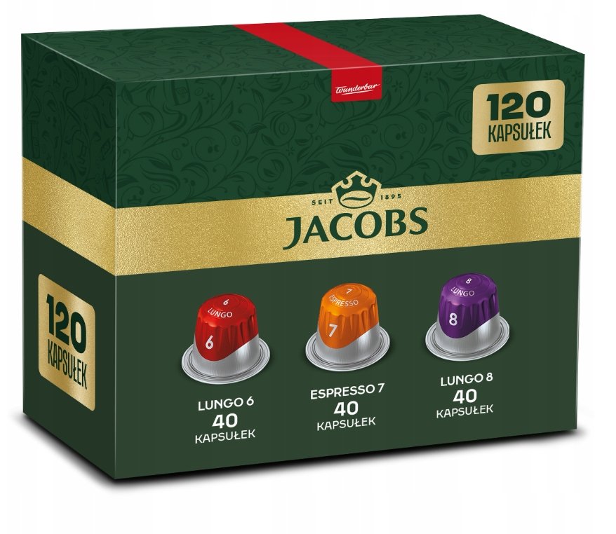 Kapsułki do Nespresso Lungo 6, Lungo 8, Espresso 7 Classico 120 szt.