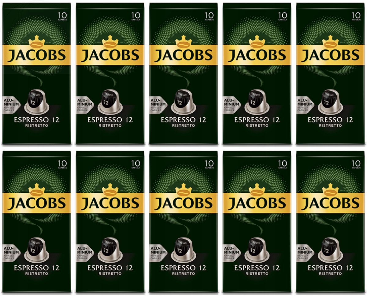 Kapsułki Jacobs do Nespresso Espresso 12 Ristretto 100 szt