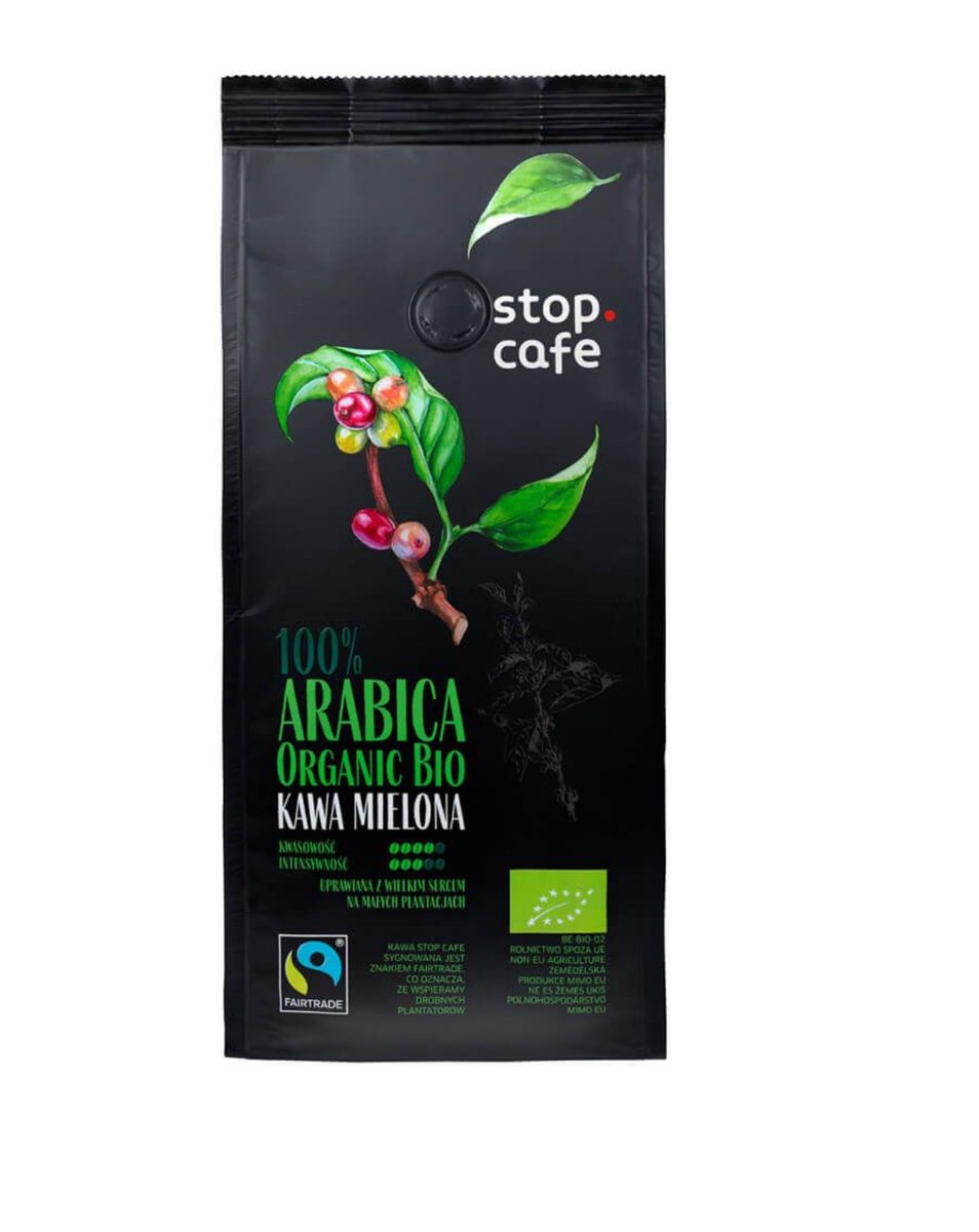 Kawa Mielona Arabica 100% Organic Bio Orlen STOP CAFE 250g