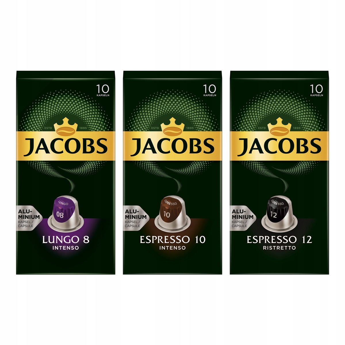 Kapsułki do Nespresso Jacobs lungo 8, Espresso 10 i 12 30 szt.