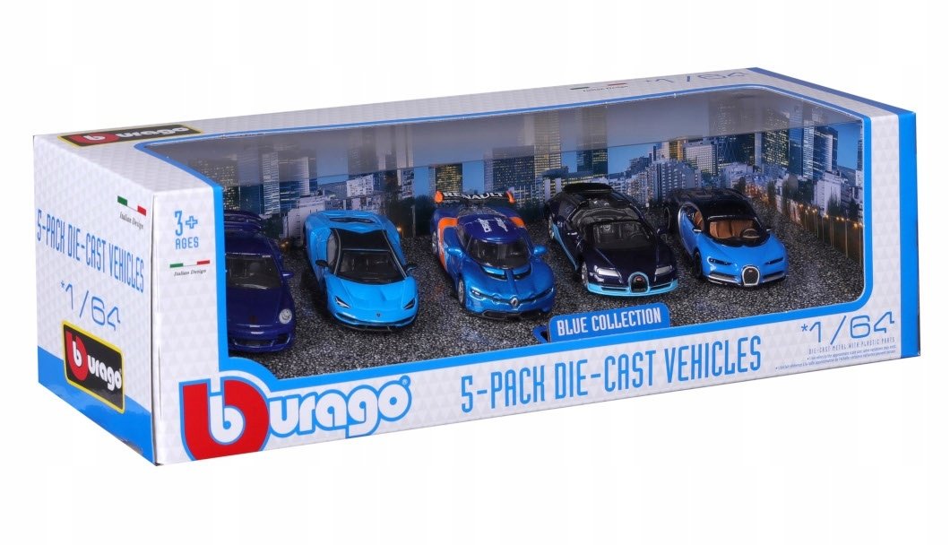 SAMOCHODY BBURAGO 1:64 Bugatti Chiron Veyron Lamborghini Porsche Alpine
