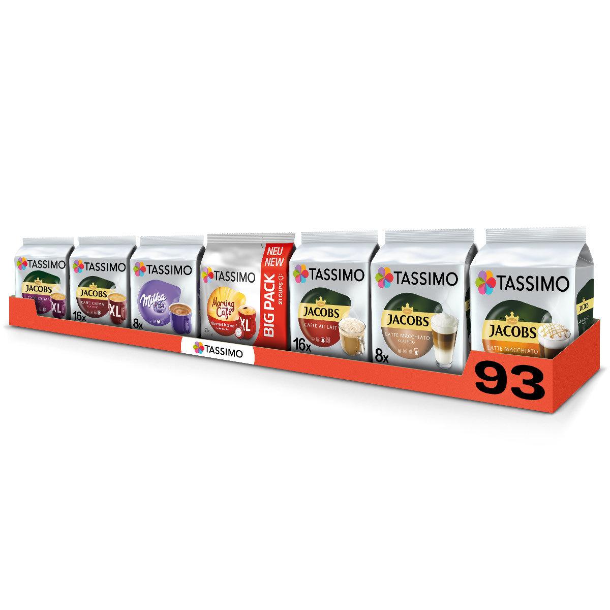 Kapsułki do Tassimo Kapsułki Tassimo mix smaków 93 szt.