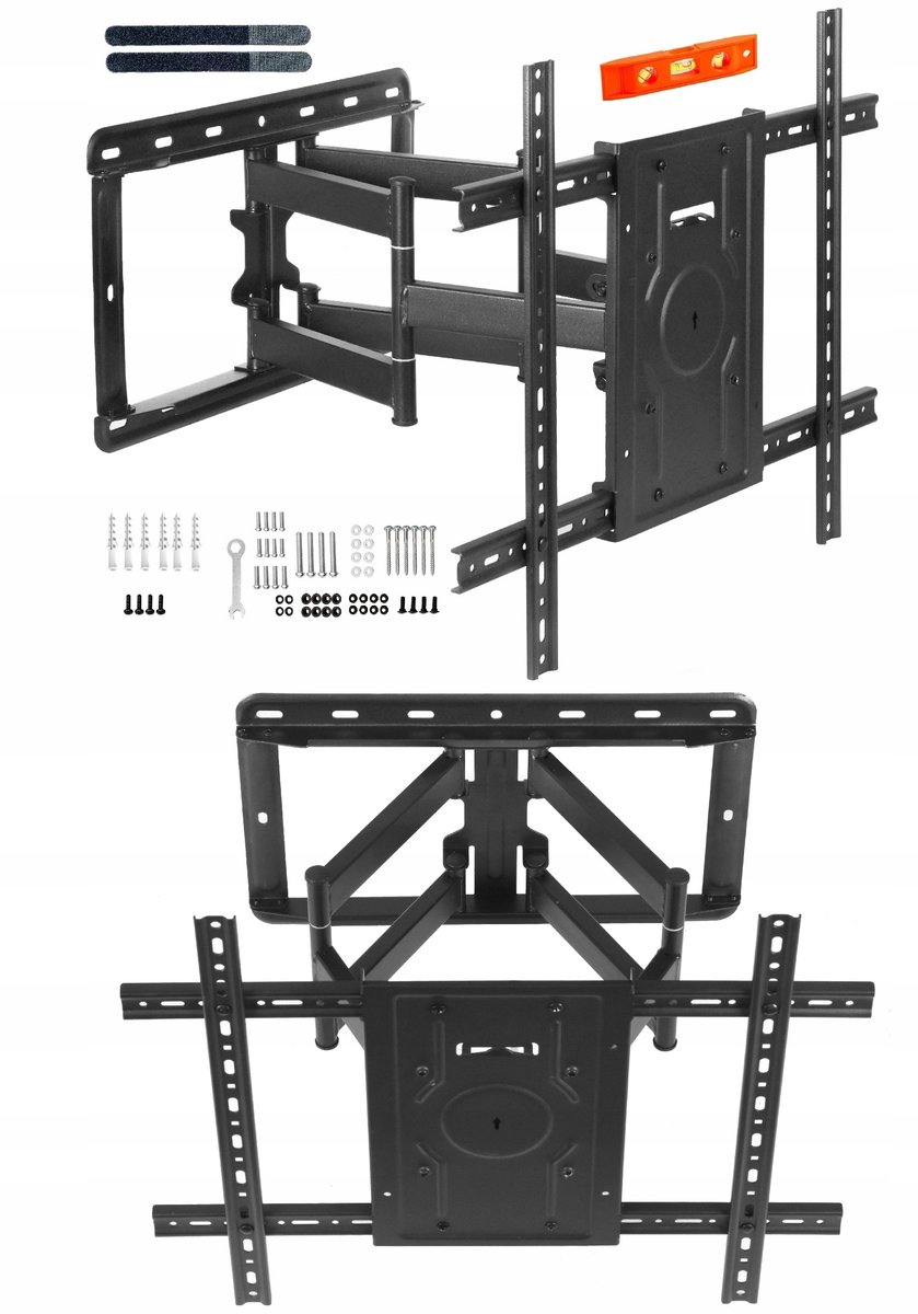 Uchwyt do Telewizora 80kg Ultra Mocny Wieszak TV 45-90 cali TEST