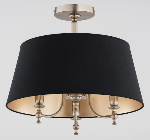 Rosetta lampa sufitowa 3xE14 antyczne złoto/czarna 62476