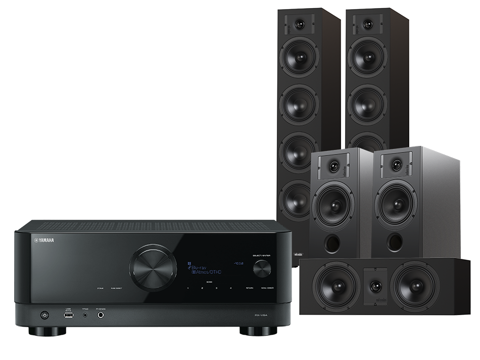 Yamaha RX-V6A (czarny) + Diva 6 + 3 + 7 (czarny)