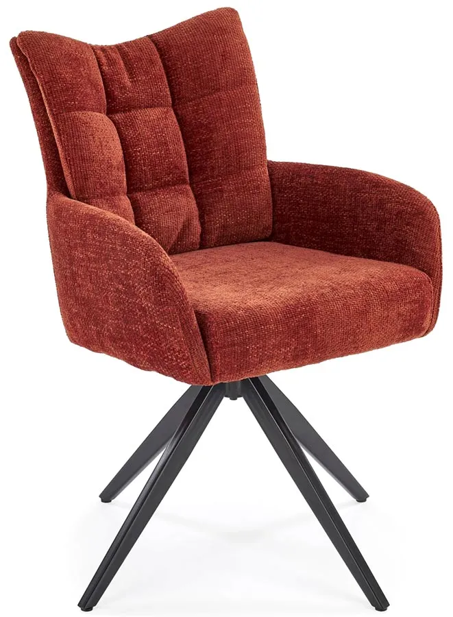 Cynamonowe obrotowe krzesło konferencyjne - Nafia